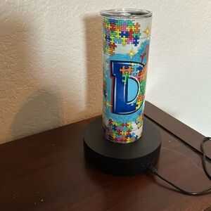 Autism Awareness Dad Heart Puzzle Pieces 20 oz
Straight Skinny Tumbler